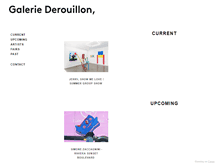 Tablet Screenshot of galeriederouillon.com